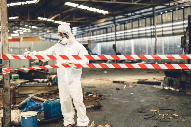 Professional Sewage Cleanup technician working in Allendale, SC